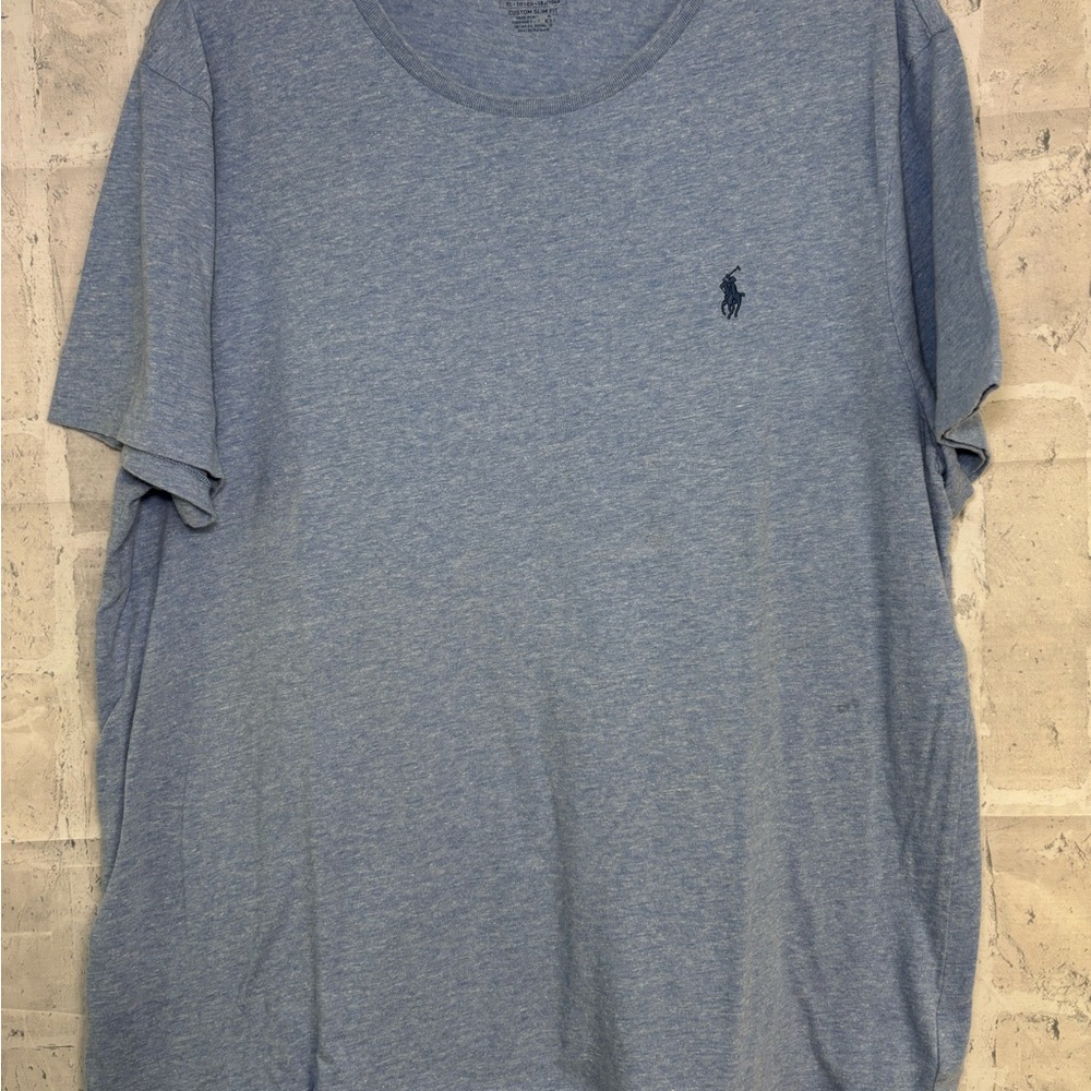 Polo by Ralph Lauren Men's Heather Blue Tee